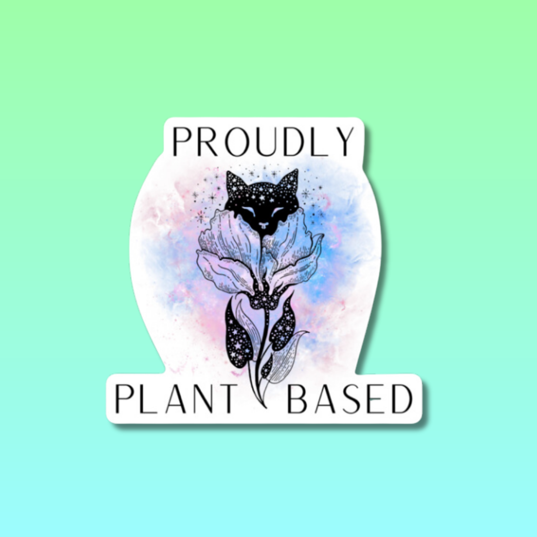 Proudly Plant-Based Sticker