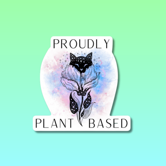 Proudly Plant-Based Sticker