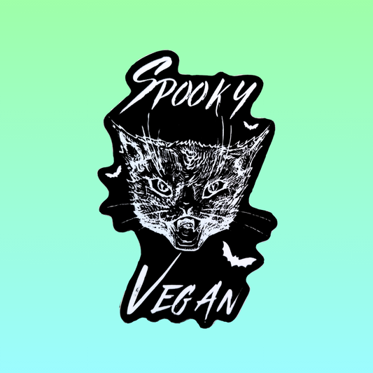 Spooky Vegan Sticker