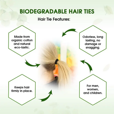 Biodegradable Elastic Hair Ties – Zerovana